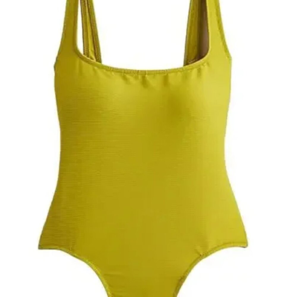 J. Crew Yellow One-Piece Swimsuit